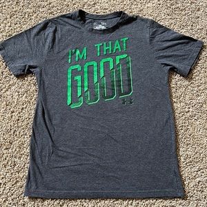 Under Armour “ I’m that good” Youth large loose fit heat gear t-shirt
